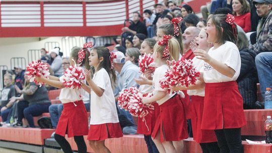 Suttons Bay boys basketball (0-1) were cheered on by youth cheerleaders at Tuesday’s season-opener against TC Christian (1-0). The Norsemen lost 41-57 against the Sabres. Suttons Bay senior Grayson Opie led with 22 points, 11 rebounds; Urijah TwoCrow 11 points, 3 steals; Zachariah Raphael...