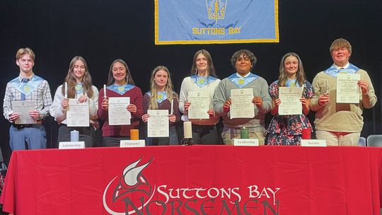 Suttons Bay Honor Society inductees