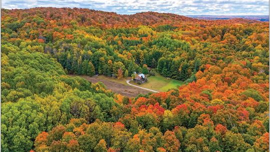 The colors of the Leelanau landscape were captured from above the Ted and Tali Lanham home in Centerville Township. Photo courtesy of Jim Schaberg