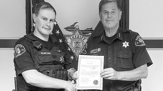 The Leelanau County Sheriff’s Office has a new deputy. Marc Mumford joined the staff July 13. He comes to Leelanau after working for the Dunn County Sheriff’s Office in North Dakota. Courtesy photo