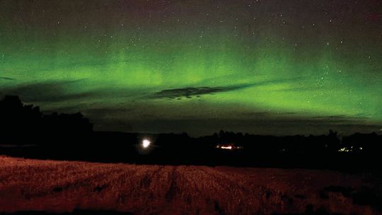 The Northern Lights were on dazzling display last Thursday evening throughout much of the state including northern lower Michigan. Enterprise photo by Meakalia Previch-Liu