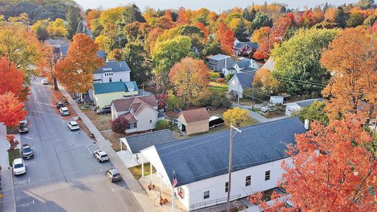 The sleepy village of Empire was awash with color as the season change. Enterprise photo by Brian Freiberger