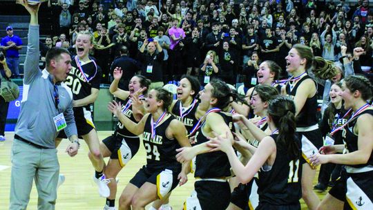 Glen Lake earned the school’s first girls’ basketball state championship in 40 years. Enterprise file photo