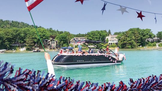 There’s a boat parade on Glen Lake at 3 p.m. Thursday. Courtesy photo