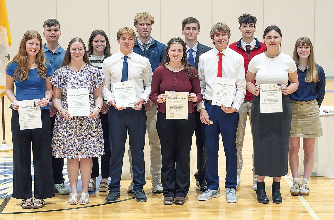 2026 St. Mary School National Honor Society members