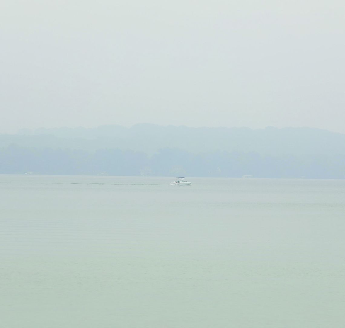 A boater on Lake Leelanau