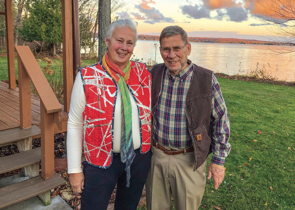 Bruce and Janine Lehmann have enjoyed a lifetime spent along the shores of Lake Leelanau. Enterprise photo by Alan Campbell