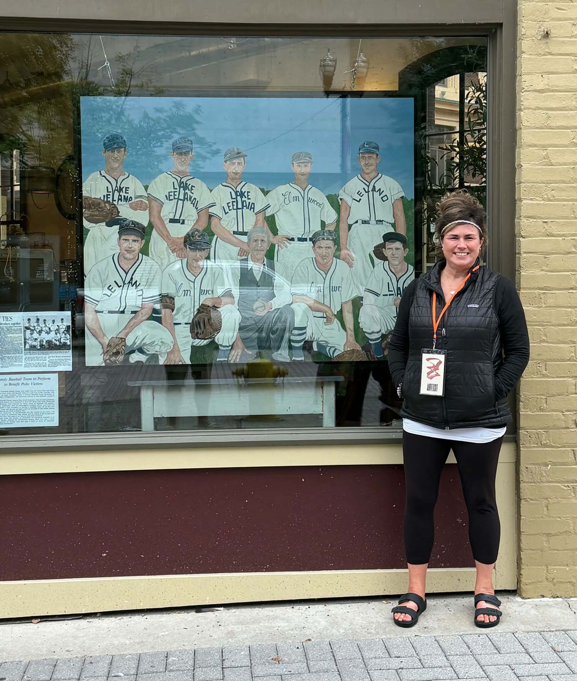 Artist creates Couturier baseball team painting Artist creates Couturier baseball team painting