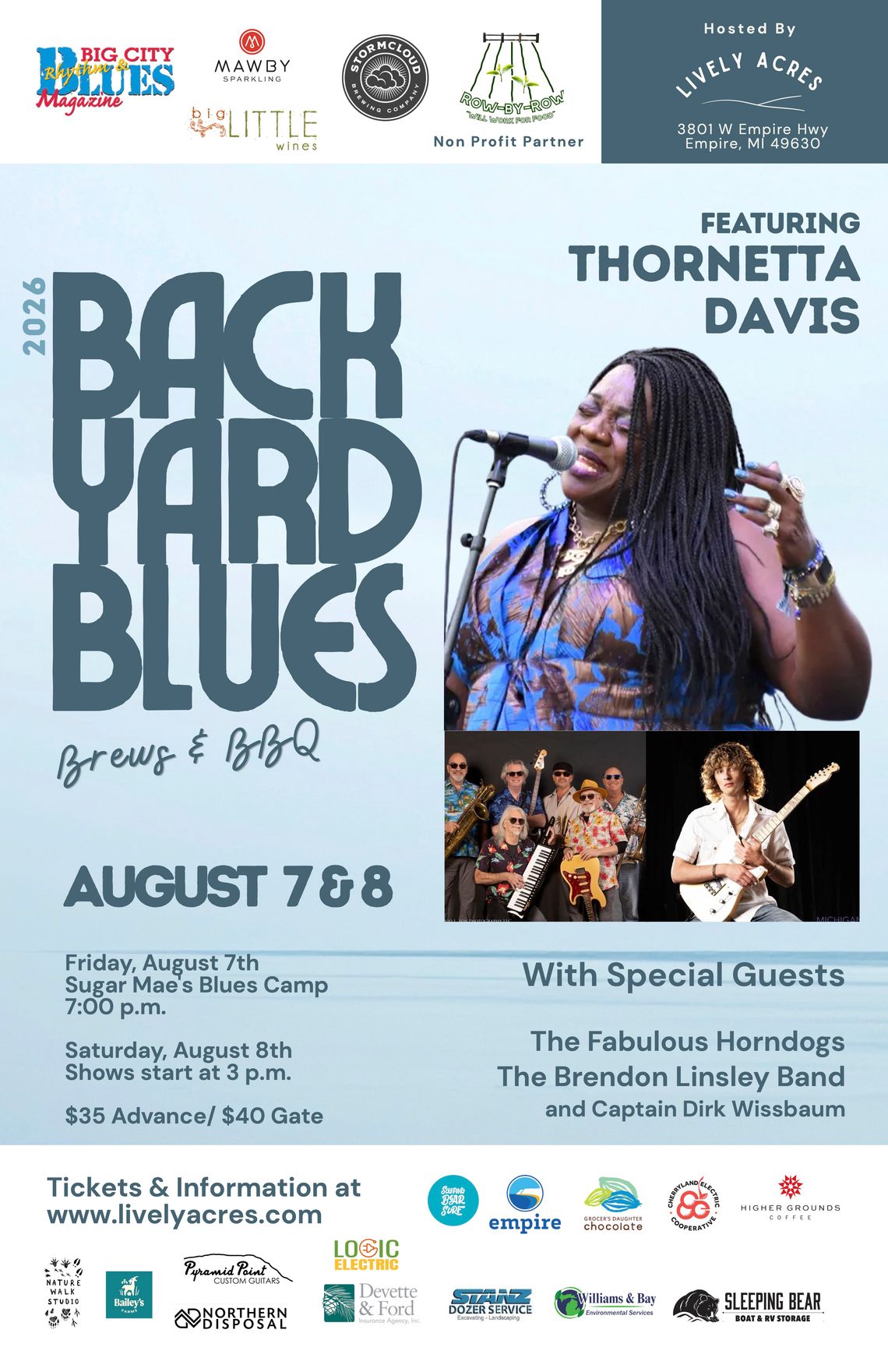 Backyard Blues, Brews & BBQ Debuts at Lively Acres August 7-8 Backyard Blues, Brews & BBQ Debuts at Lively Acres August 7-8