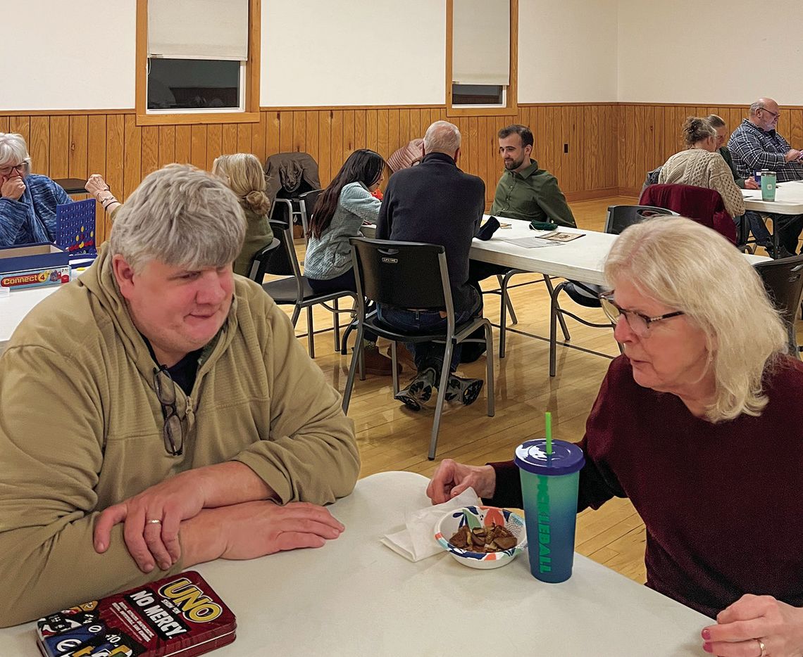 Cabin fever reliever with ‘game night’