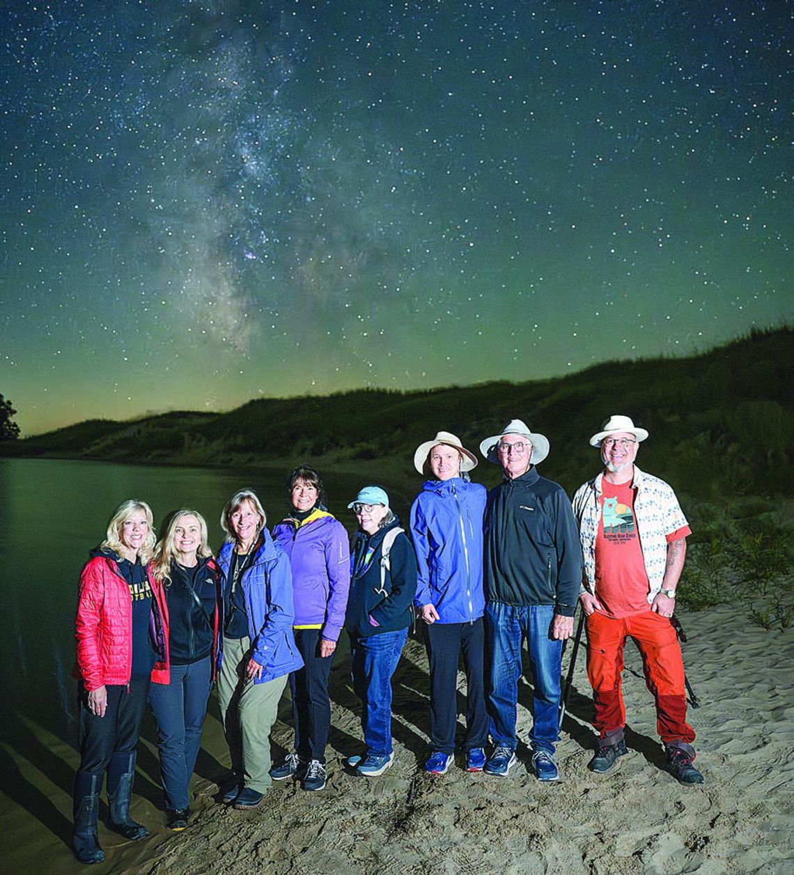 Michele Aucello, Ania Spitzner, Meg Barber, Lori Lyman, Stacy Ziegenfelder, Alex Newton, Roger Newton, and instructor Gabriel Biderman. Courtesy photo