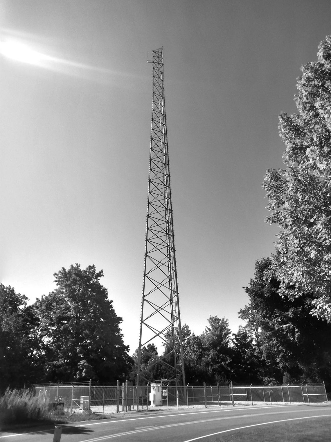 The second tower at the county government center campus remains devoid of any antennas. Enterprise photo by Zachary Marano