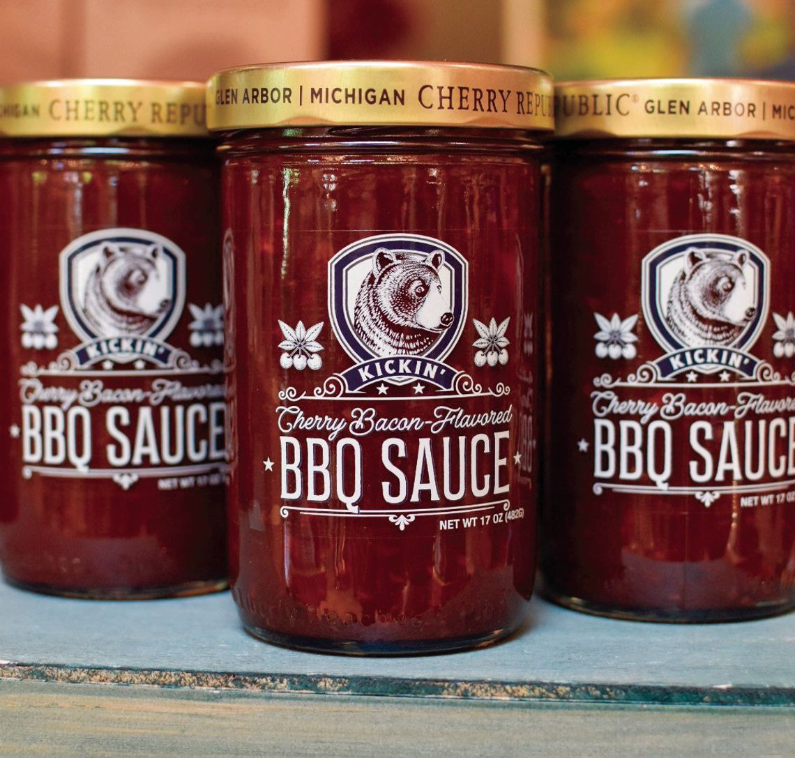 One of Cherry Republic’s many new products this summer is their cherry bacon-flavored barbecue sauce. Courtesy photo