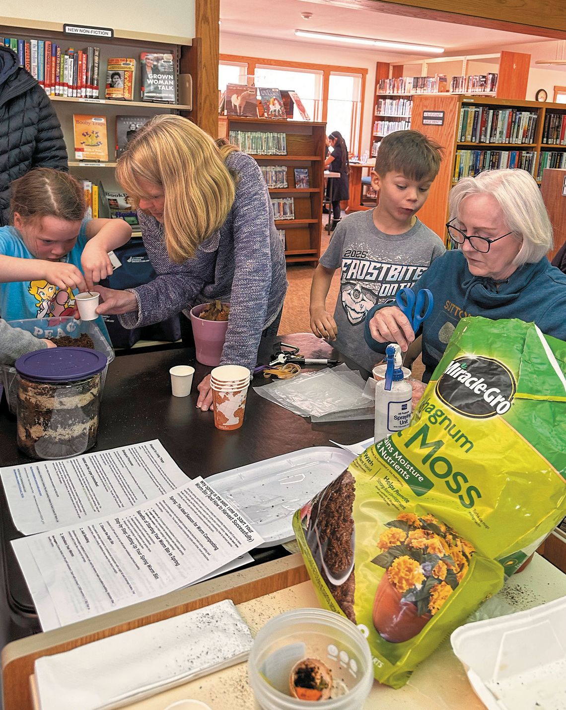 Children and their parents turned out for Family Fun Night at the Suttons Bay-Bingham District Library Children and their parents turned out for Family Fun Night at the Suttons Bay-Bingham District Library