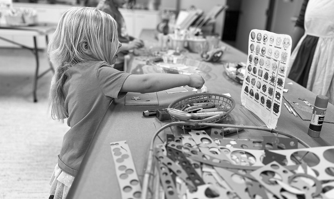 Kids were able to participate in a youth workshop/activities following the first Collective Self Cinema screening of “Inside Out” this month. Courtesy photo