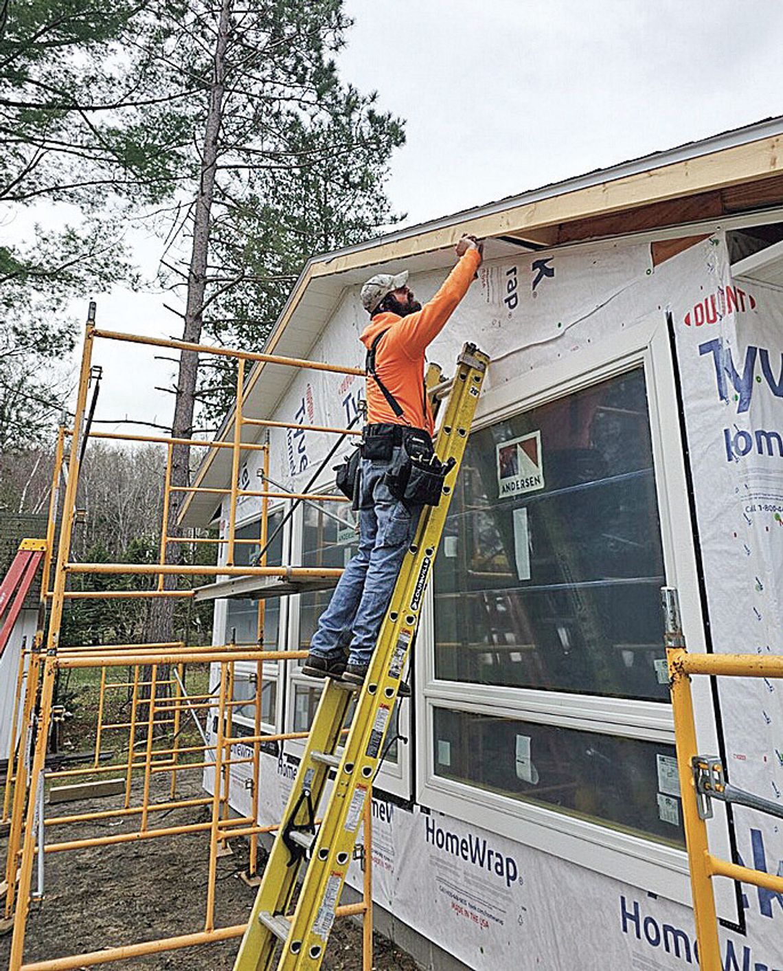 Nathan Lanham stay busy throughout the summer and fall working on projects for Lanham Construction. Mike Lanah and Nathan complete the father-son construction duo. Courtesy photo