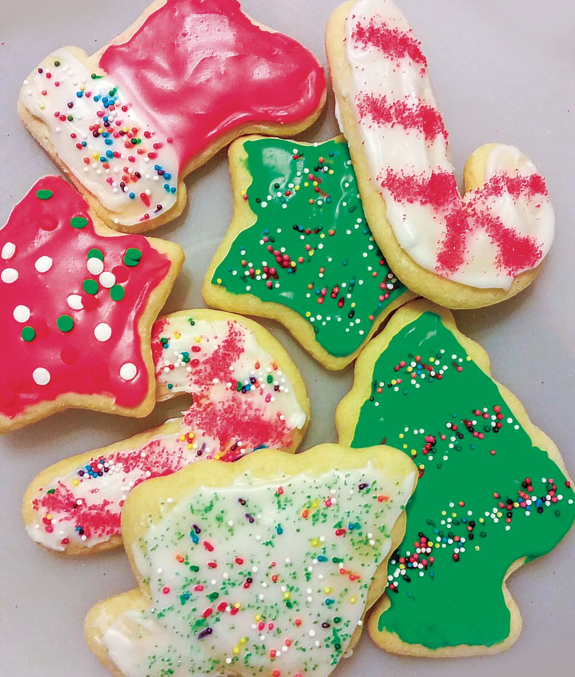 Brenda Bugai of Sweeties Homemade Baked Goods in Cedar sells an assortment of frosted Christmas sugar cookies at this time of year, and are some of the most popular among her customers. People also love her Polish Chrusciki “Angel Wings,” lemon and molasses cookies, snowballs, and gluten-f...