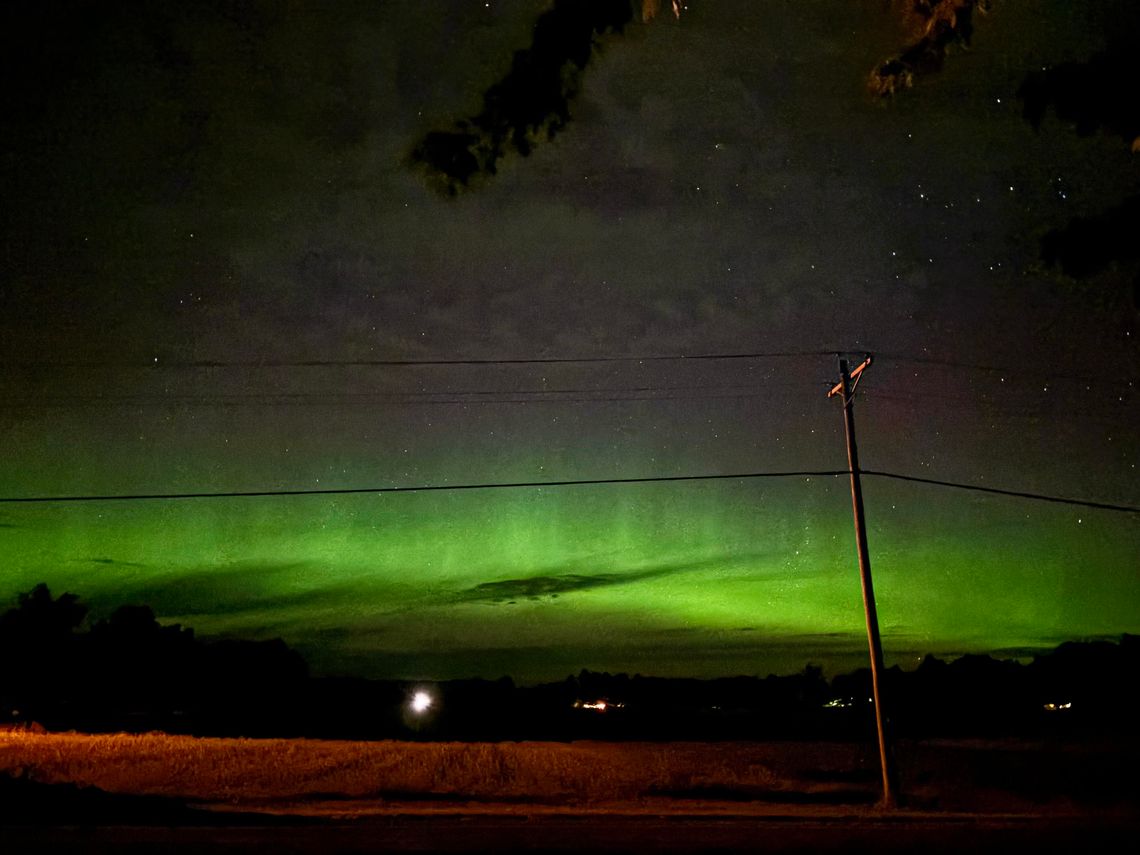 The Northern Lights were on dazzling display last Thursday evening throughout much of the state including northern lower Michigan. Enterprise photo by Meakalia Previch-Liu