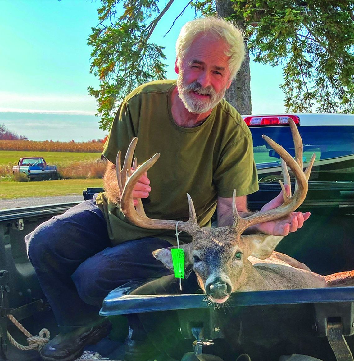 David Stachnik shot this 14-point buck with a bow at 8:30 a.m. Sunday. Courtesy photo
