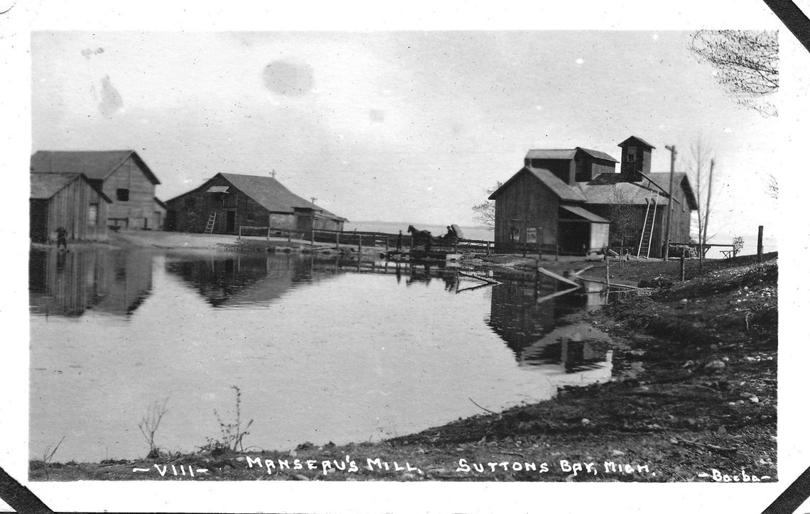 The Belanger (formerly Manseau) Mill was established in 1856. Photo courtesy of the Leelanau Historical Museum
