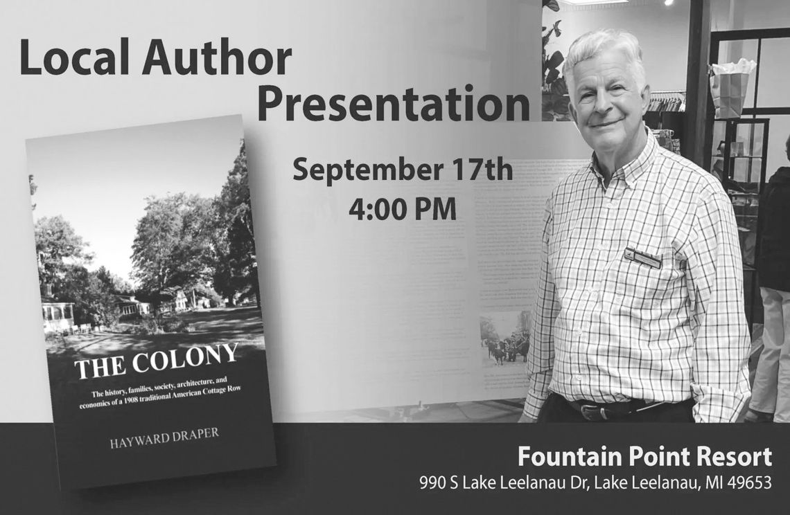 Author Hayward Draper will talk about his new book Tuesday at Fountain Point. Courtesy photo
