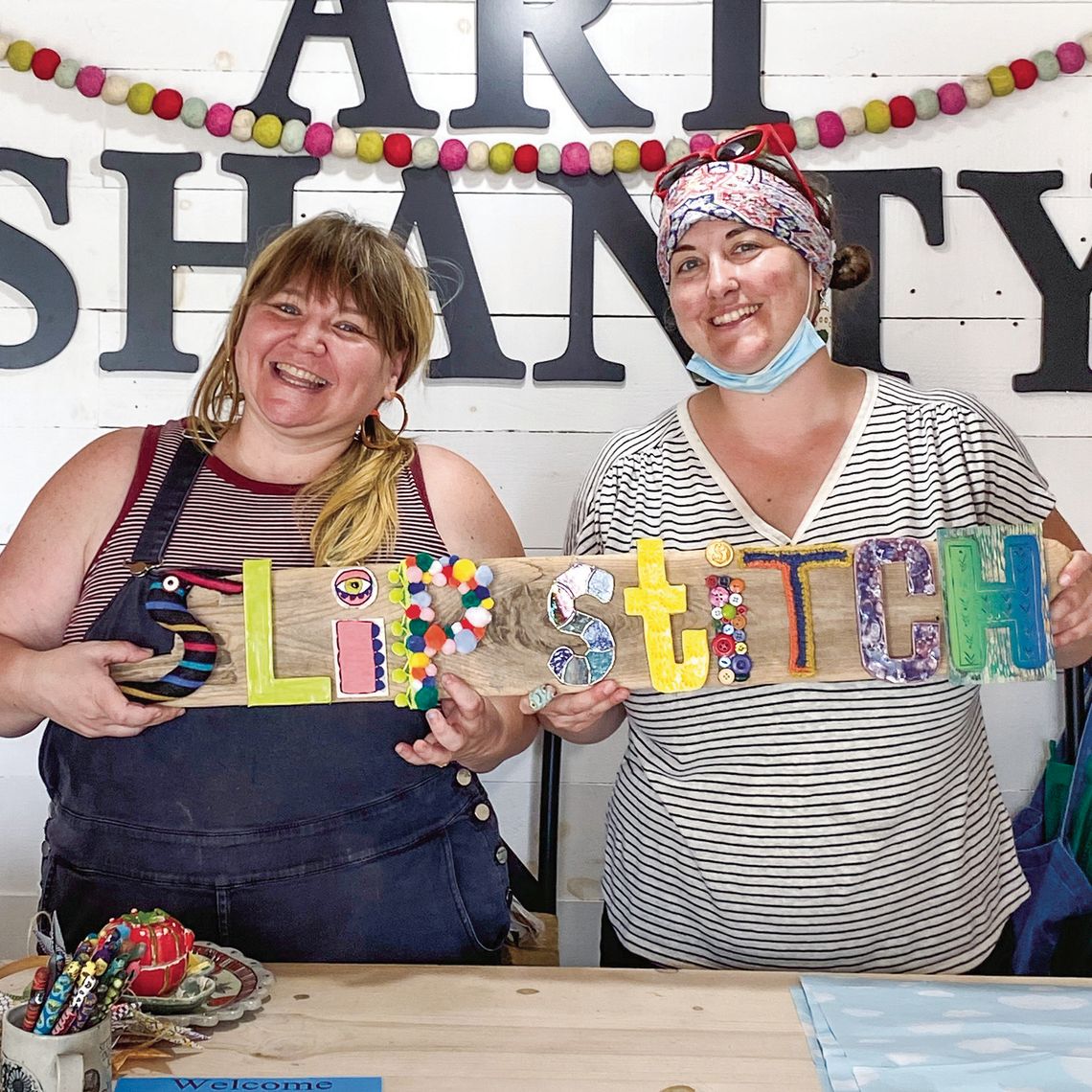 Ana Spencer (left) and Julie Stevens (right) are bringing back their pop-up shop again this summer called “Slip Stitch — A Celebration of Friends” at the Art Shanty in Fishtown. Spencer is a teaching artist based in Chicago and produces decorative and colorful pottery work, and Stevens cre...
