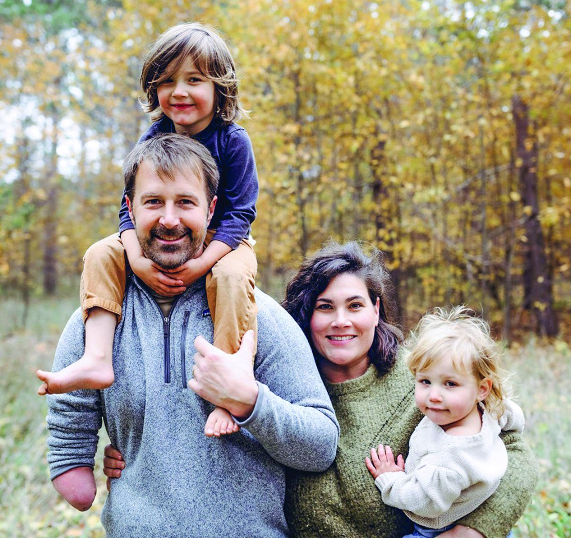 Kendall Rose of Cedar is pictured with her husband Ryan, and children Arlan and Pearl. Courtesy photo