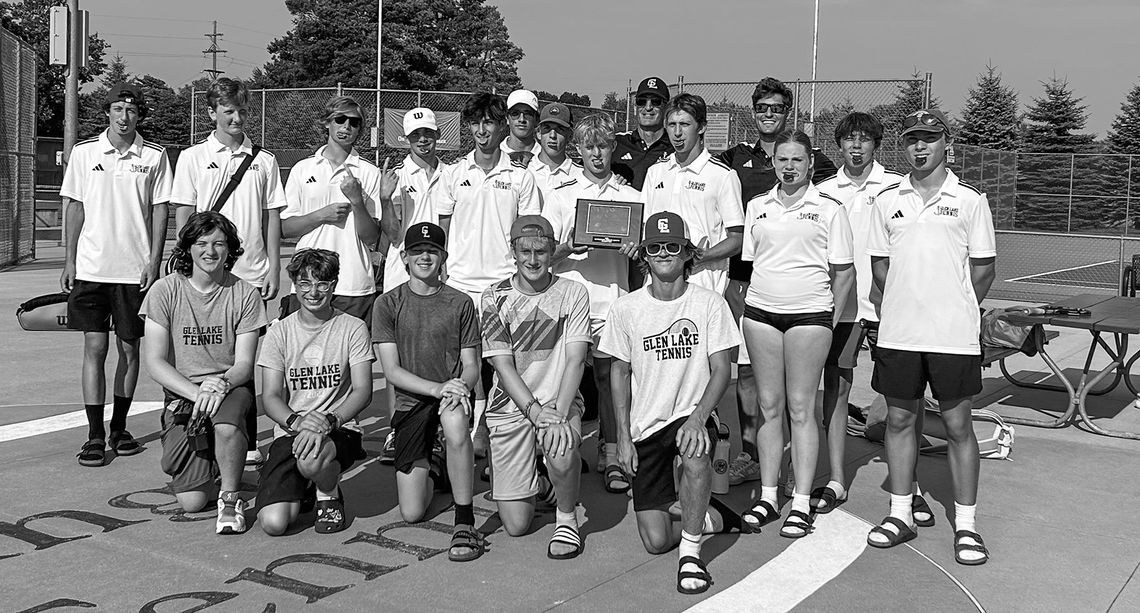 The Glen Lake tennis team poses for a photo during a tournament downstate over the weekend. Courtesy photo