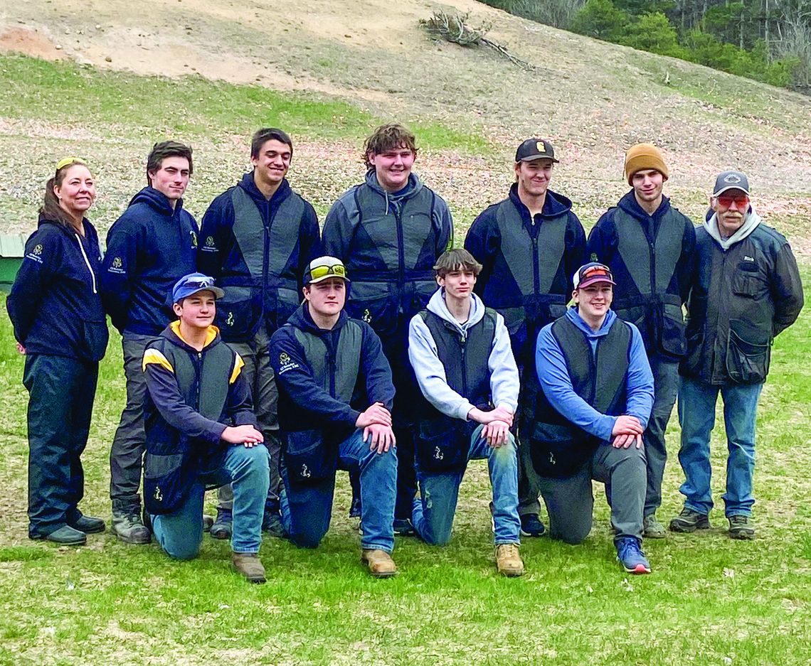 From left to right: Coach Beth Mikowski, assistant coach Doug Boitz, Alex Eaton, Colin Kasben, Austin O’Connor, Colin Ostrowski, Rick Nelso (CRGC President), Eddie Noonan, Henry Plamondon, Travis Krohn, Reilly Kinnee, and Ethan Verschaeve (not pictured). Courtesy photo