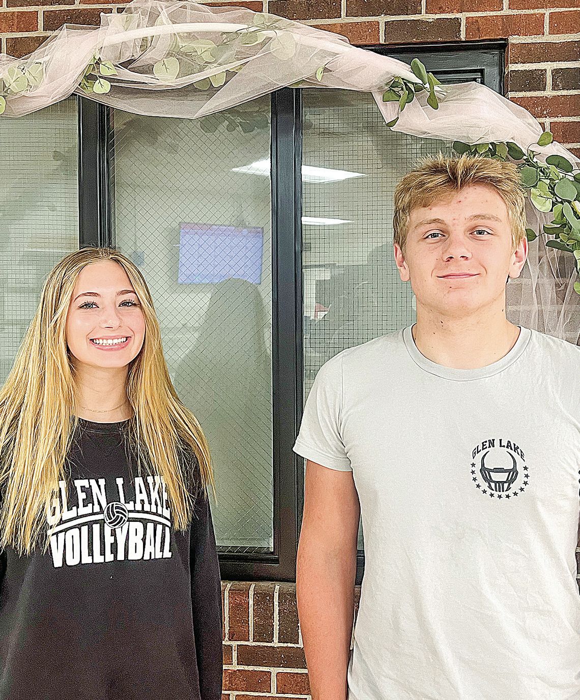 Glen Lake junior homecoming Glen Lake junior homecoming representative Faith Herman (left) and Jacob Peplinski (right). Courtesy photo
