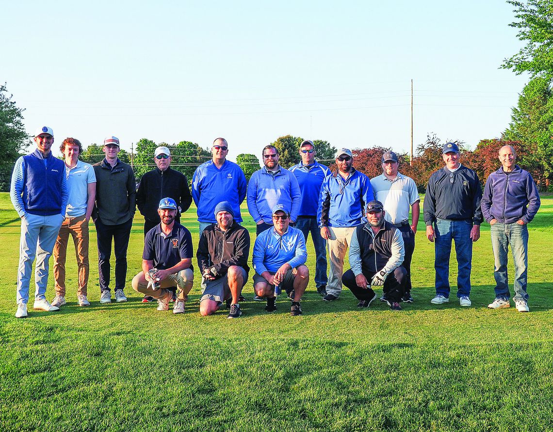 Group shot of the 100-hole challenge golfers. Courtesy photo