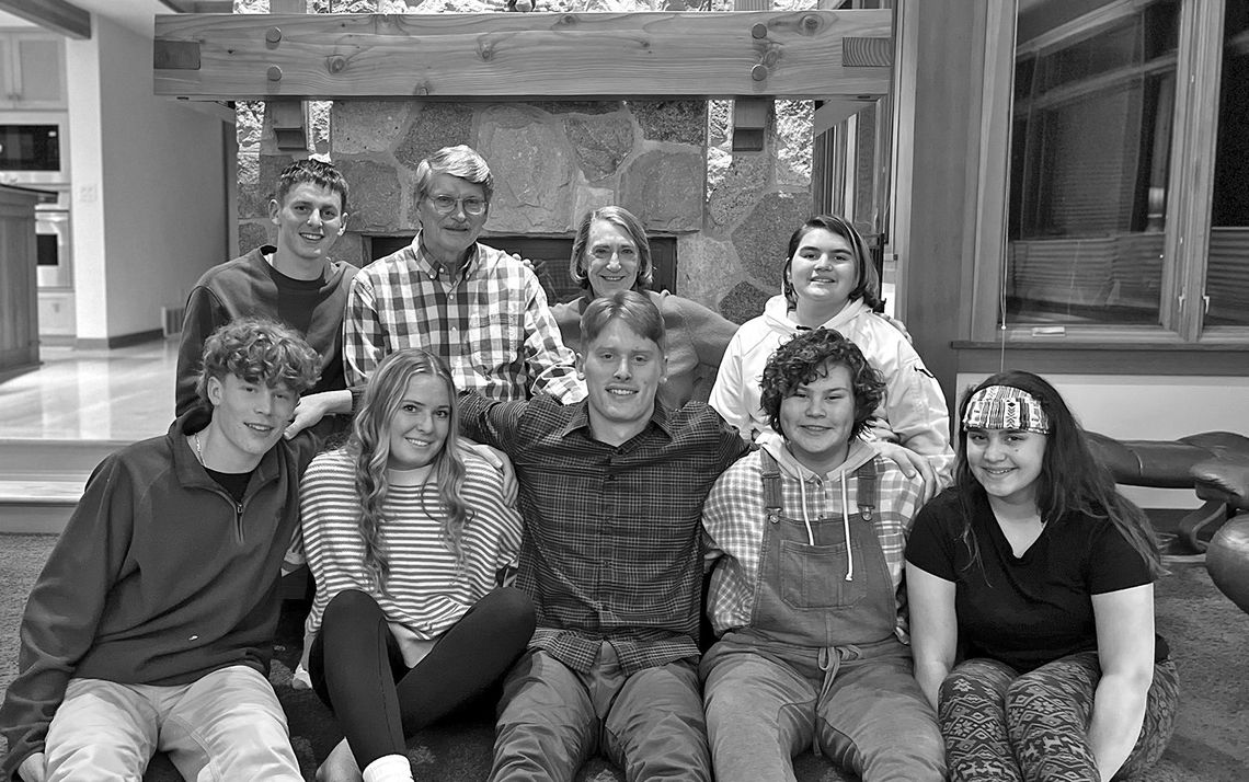 Larry Graves and his wife, Barbara, are photographed here with their grandchildren. Courtesy photo