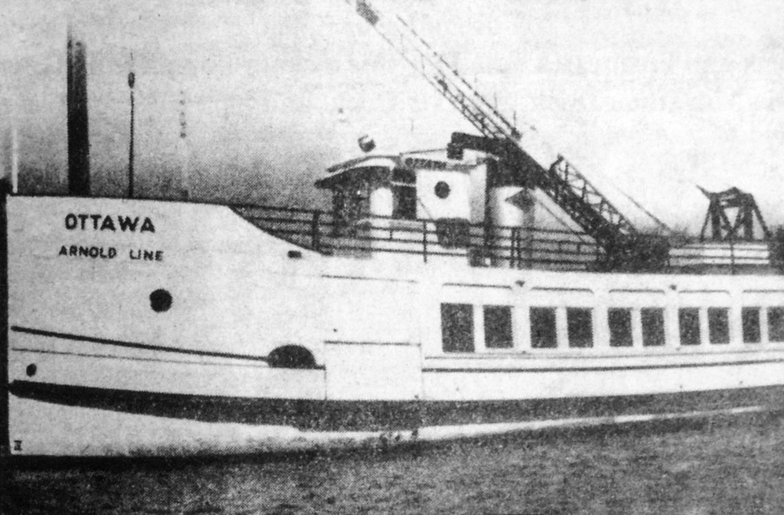 Frank Sears purchased the passenger boat Ottawa from the Arnold Transit Company of Mackinaw City in 1959. Courtesy photo