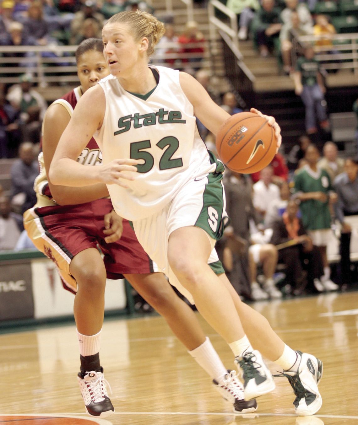 Liz (Shimek) Moeggenberg was picked 18th in the 2006 WNBA draft after a successful college career at Michigan State. Enterprise file photo