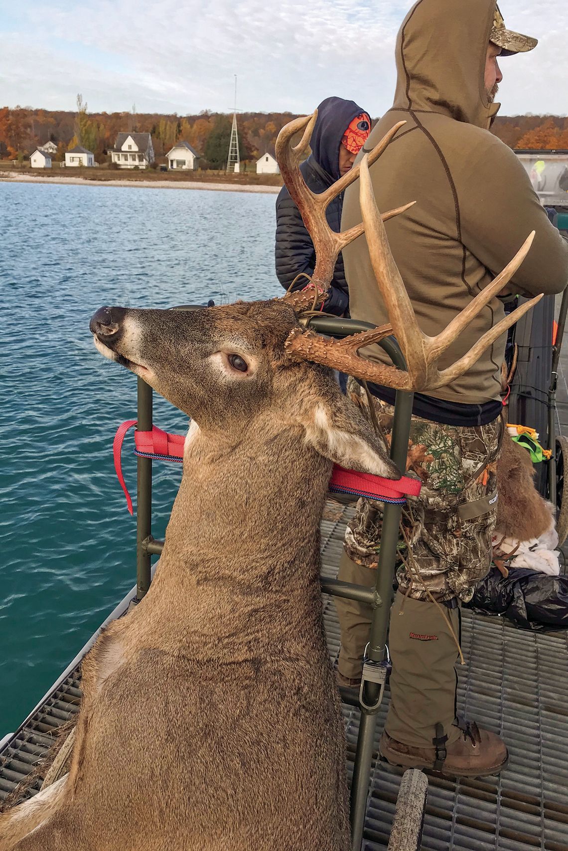 Some truly magnificent bucks are shot every year on North Manitou Island including this one in 2021. Fewer hunters will be attending the hunt this fall, due mainly to the higher cost of getting to the island. Photo courtesy of National Park Service