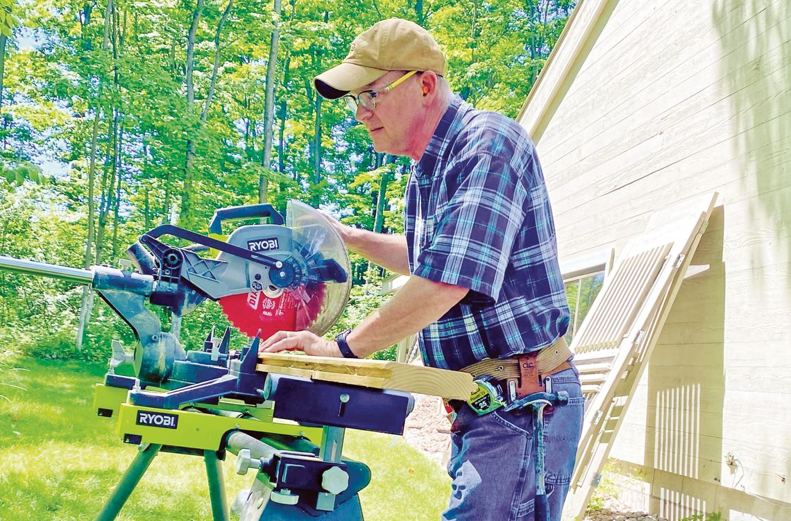 Greg Julian loves living in Leelanau and gave up the business world to work as a carpenter. Courtesy photo