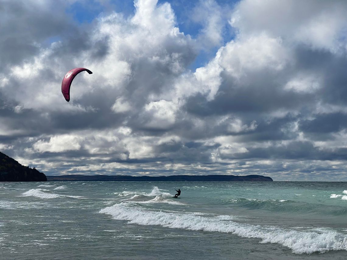 Kite surfing at Van’s Beach Kite surfing at Van’s Beach