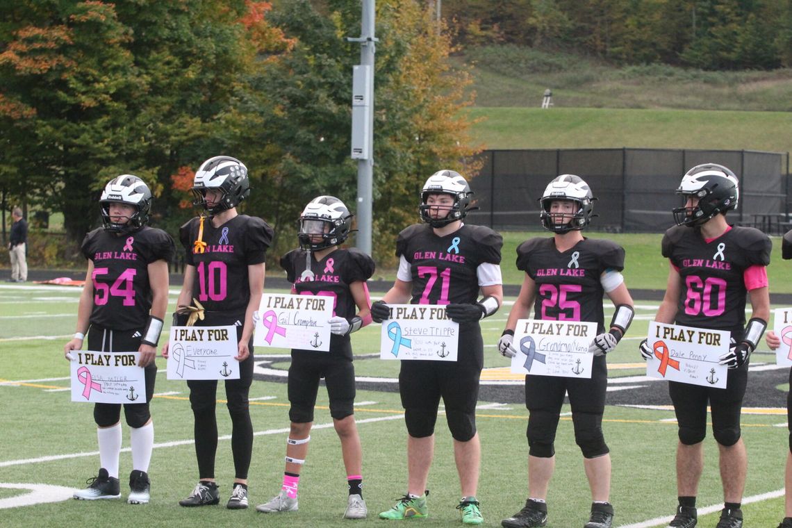 Lakers celebrate cancer & senior night Friday; hold off Grayling 38-27