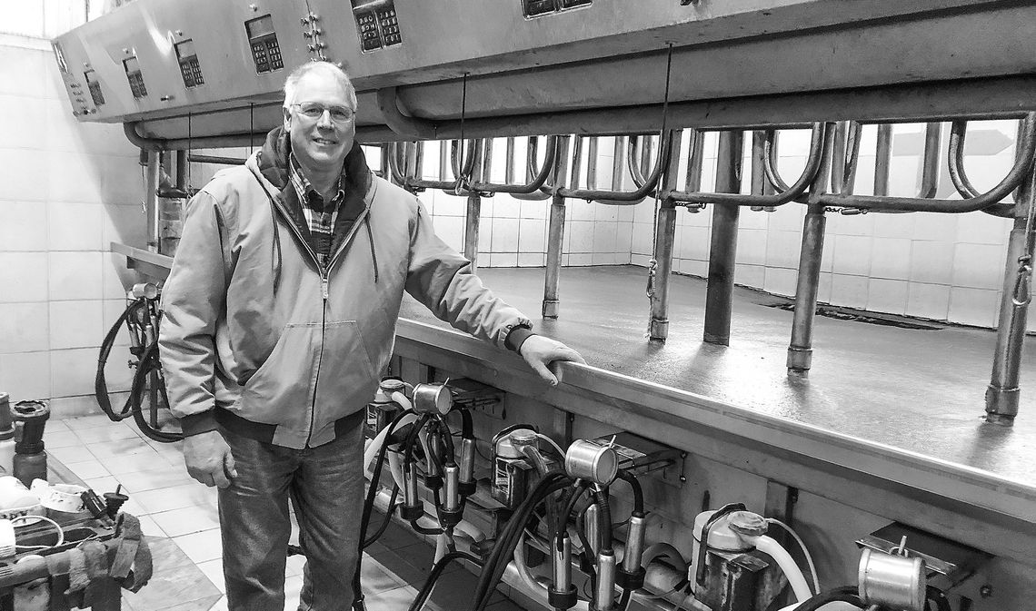 Terry Lautner installed a modern milking parlor at the family farm in Elmwood Township.