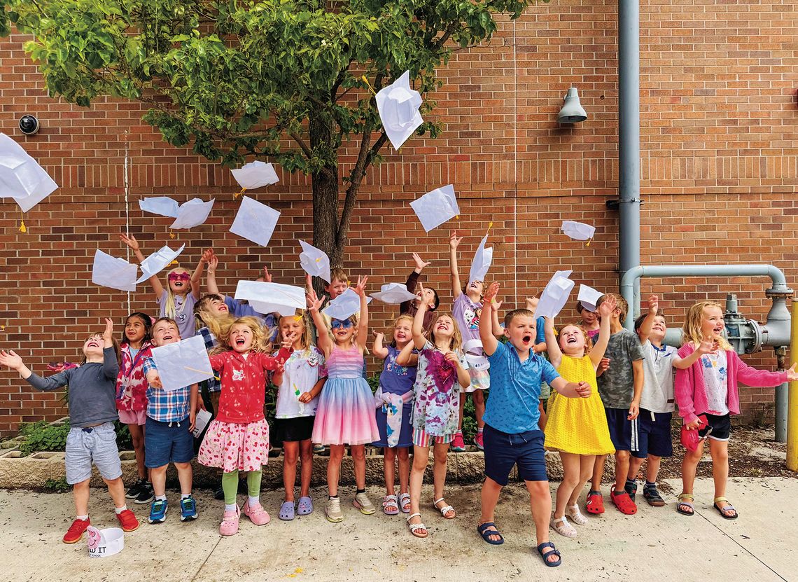 Leland Public School’s Kindergarten class graduates Leland Public School’s Kindergarten class graduates