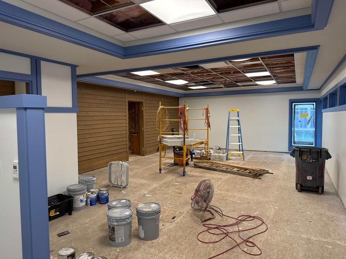 Leland township library nears renovation completion