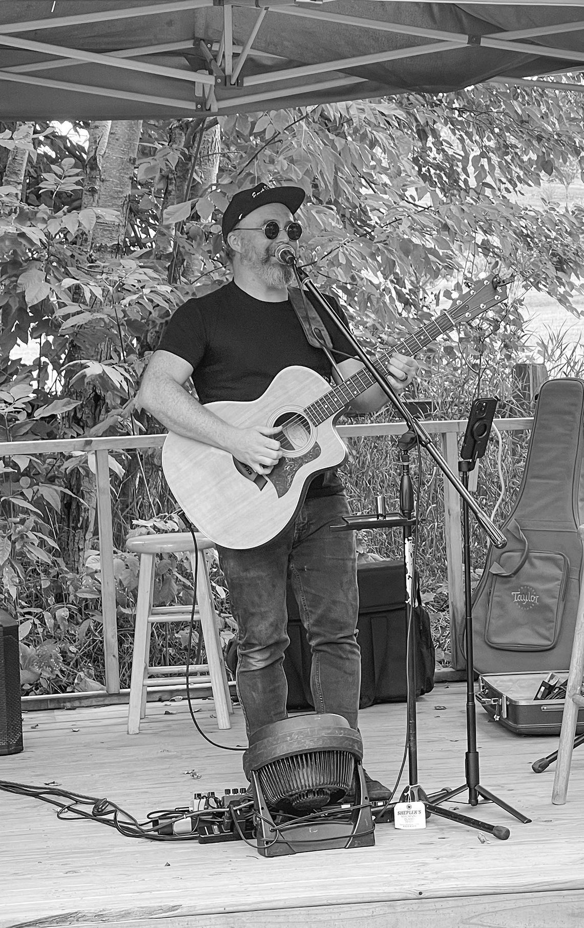 Local musician Aaron Dye