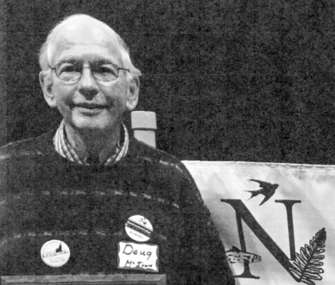 Doug McInnes, of Northport, accepts an award from the Northern Michigan Environmental Action Committee for his work to bring clean, renewable energy to Leelanau County. In 2008, McInnes was a founding member of the Northport Energy Action Task Force, which is now known as Leelanau Energy....