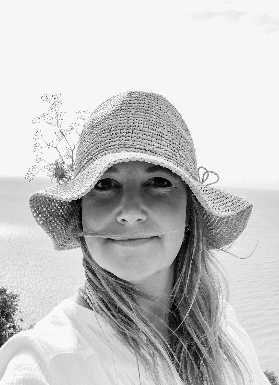 April Mclaren enjoy a hike on the Leelanau Peninsula. She is a woman of many skills with a specialty in textile design and pottery. Courtesy photo