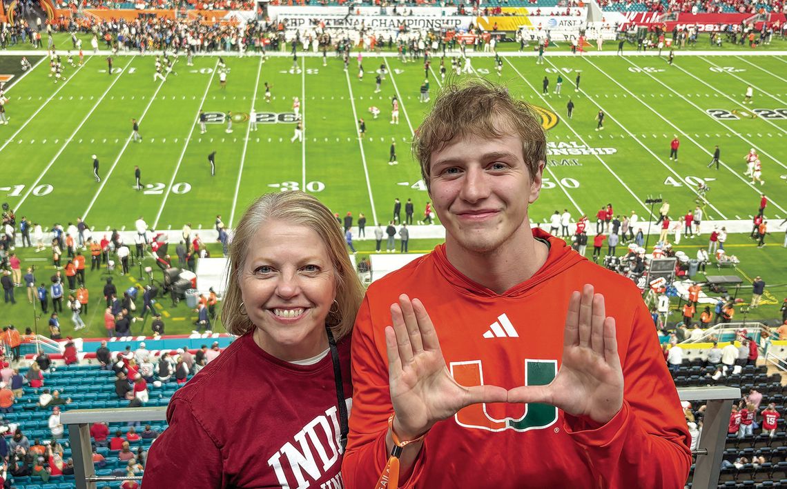 Mother and son attend National Championship game