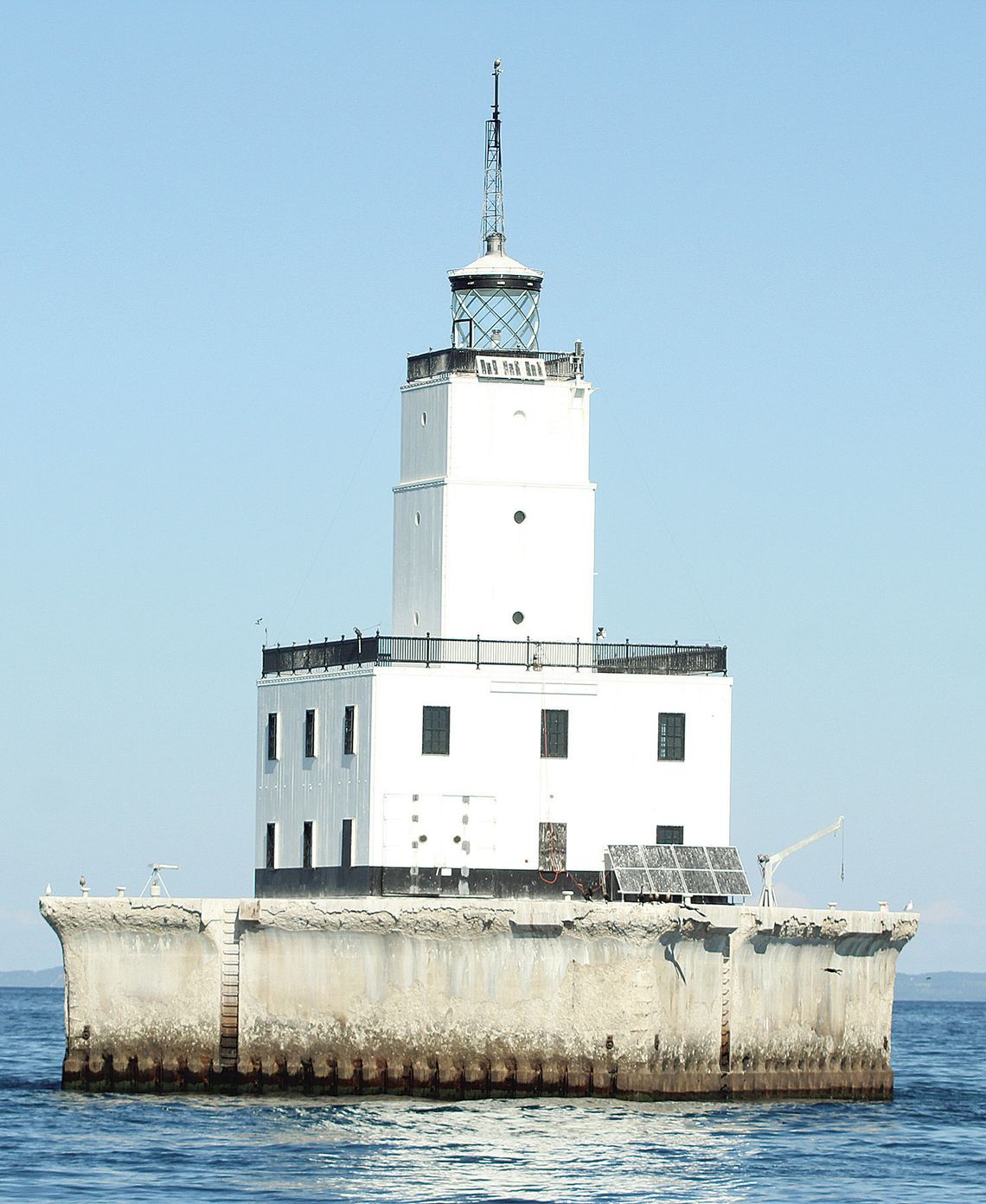 The North Manitou Shoal Lighthouse otherwise known as “The Crib” located in the Manitou Passage celebrates its 91st birthday on September, 9 2024. Enterprise photo by Brian Freiberger