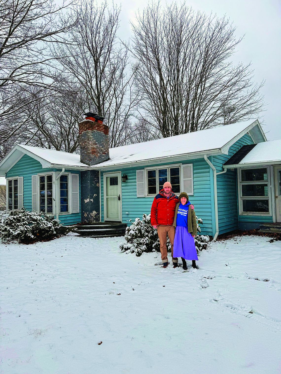 John and Kelly Kehl are all smiles after purchasing their Northport home through Peninsula Housing last week. Courtesy photo