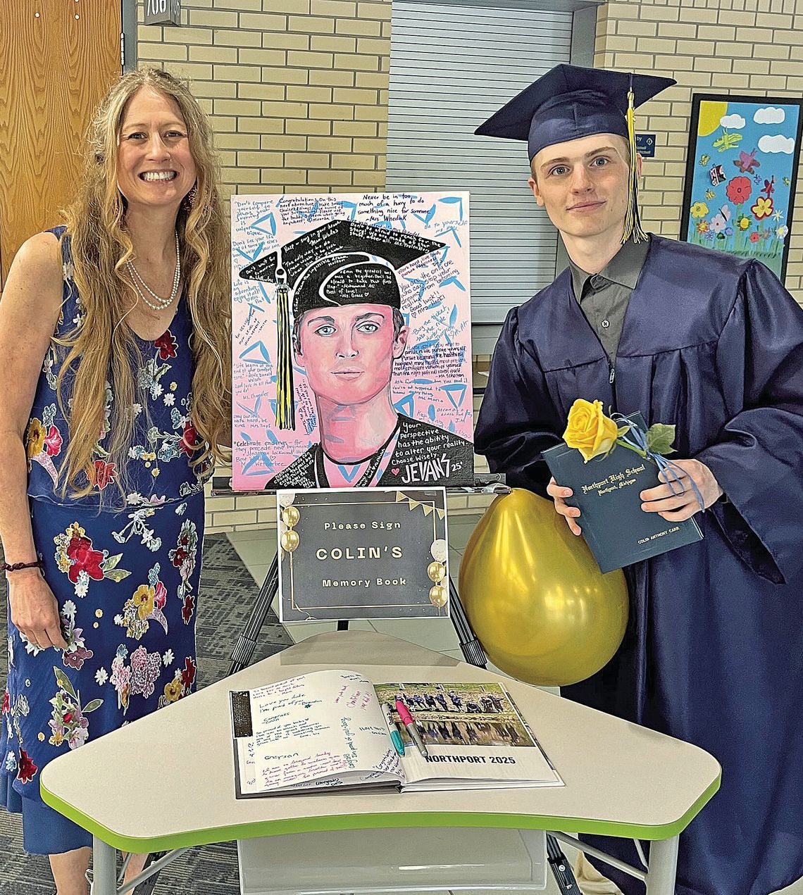 Npt. graduates gifted hand-painted portraits
