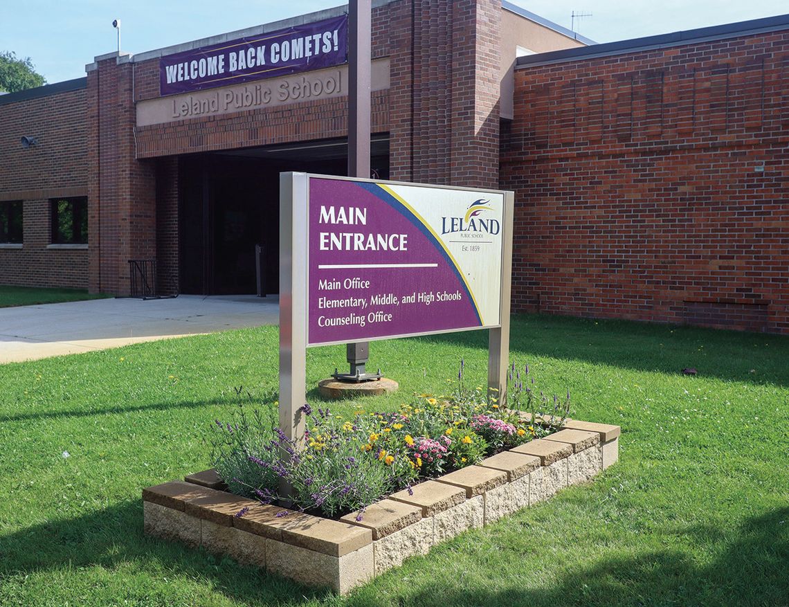Leland Public School will welcome students and families next week. Enterprise photo by Brian Freiberger