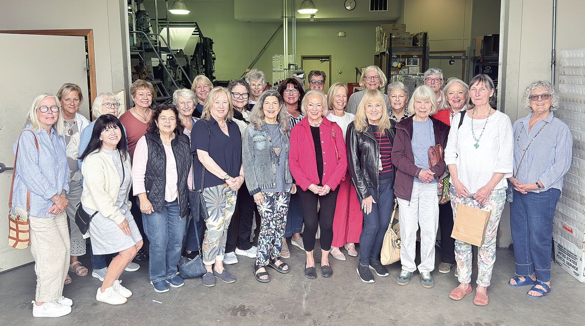 Omena women visit the Leelanau Enterprise